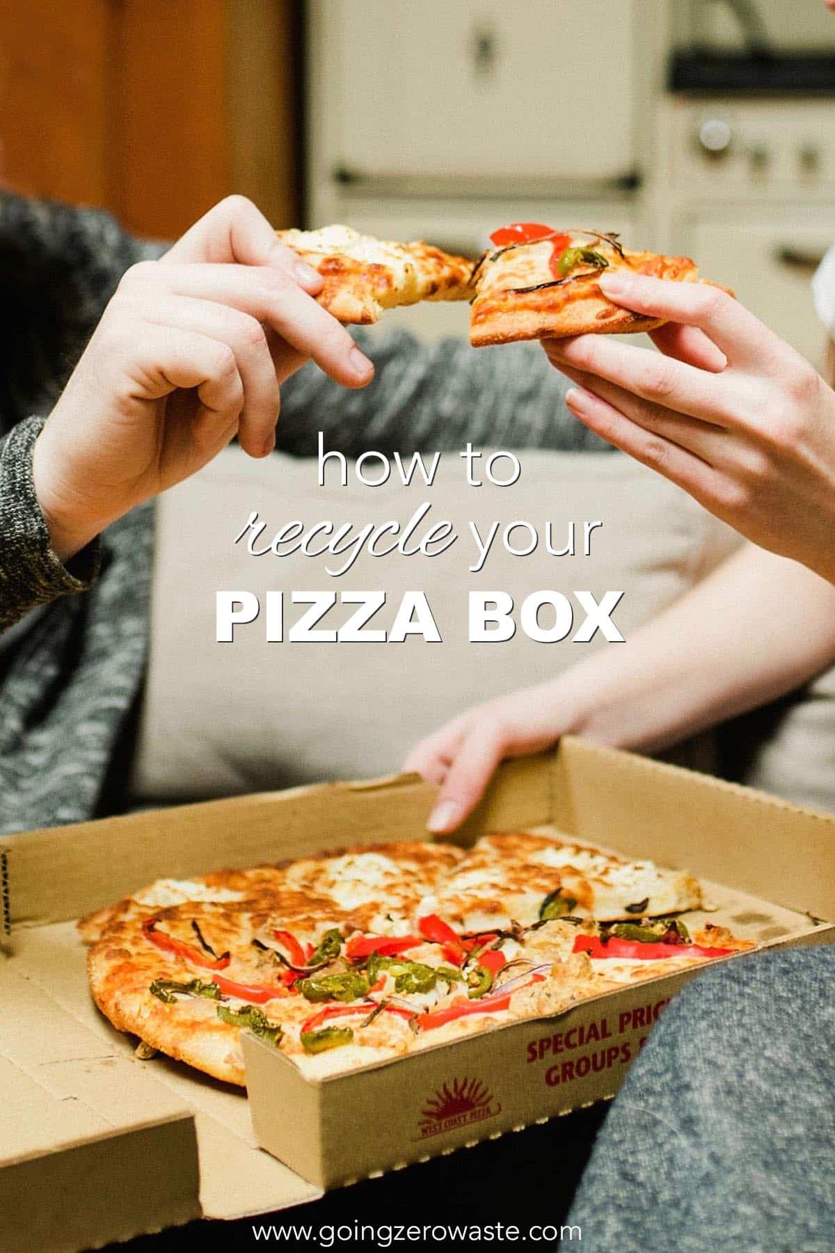 titled image (and shown): how to recycle your pizza box